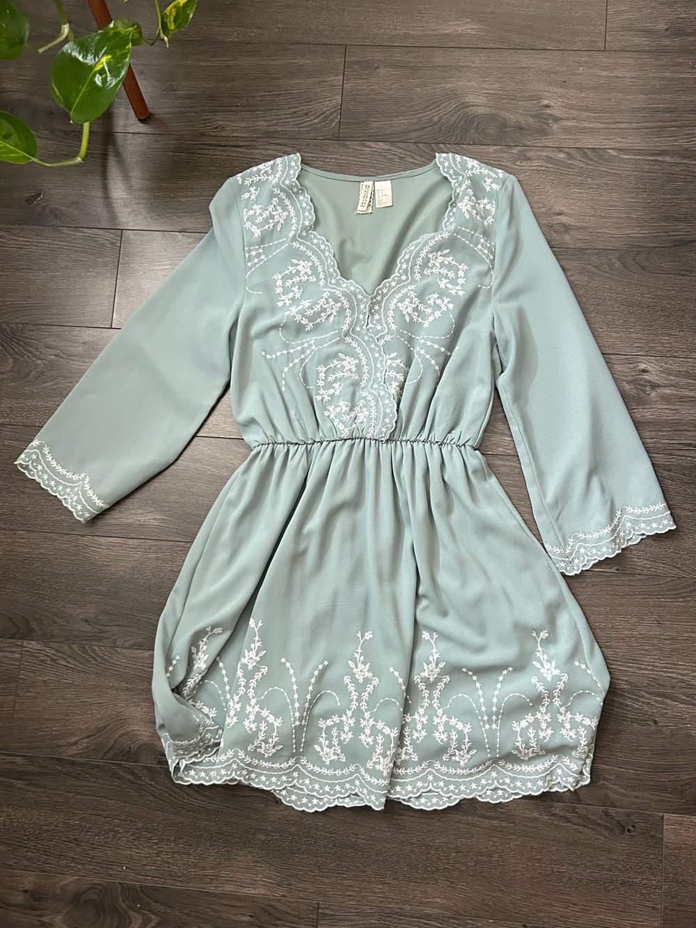 Divided Embroidered Dress
